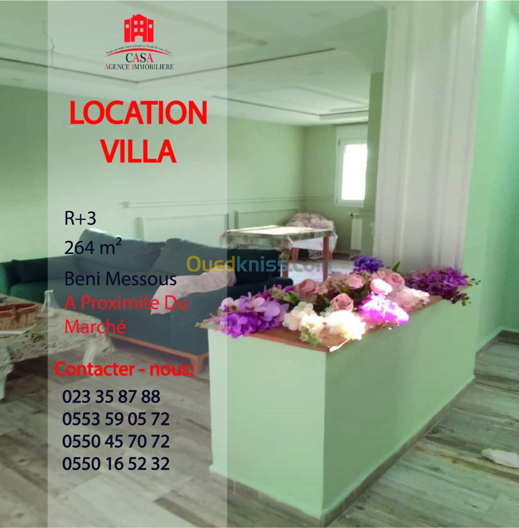 Location Villa Alger Beni messous