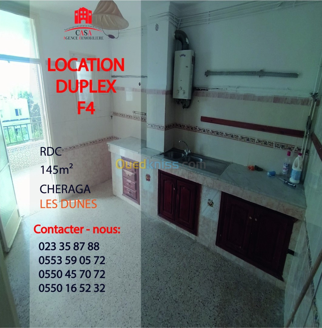 Location Appartement F4 Alger Cheraga