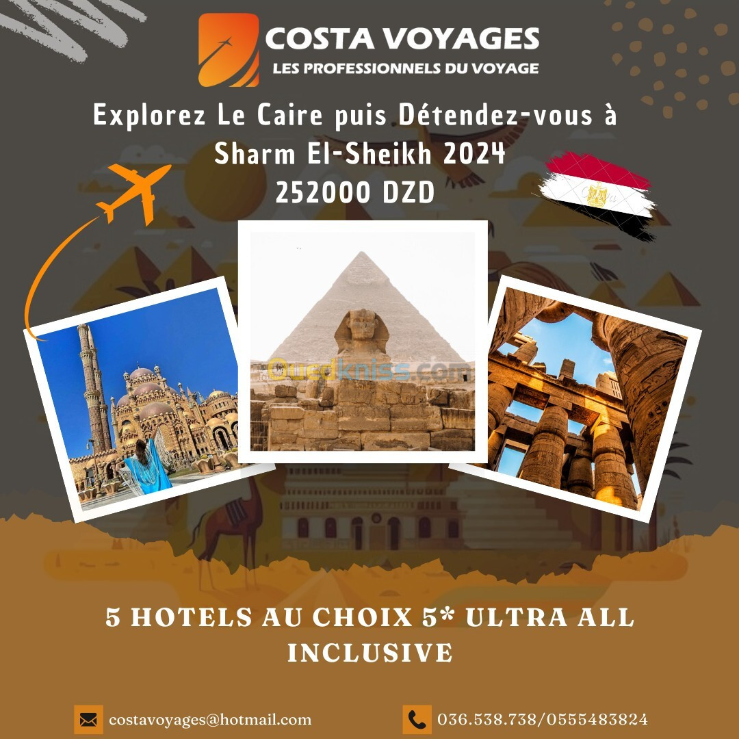 voyages organisés egypte !!!!! 2024 le caire et sharm el sheikh