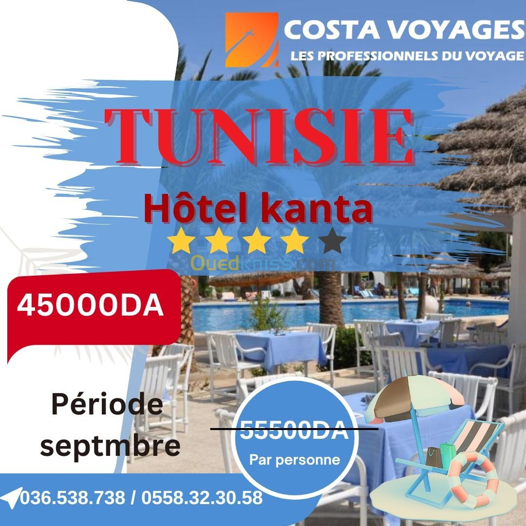 BIG promo !!!!!   Tunisie kanta ( Septembre )