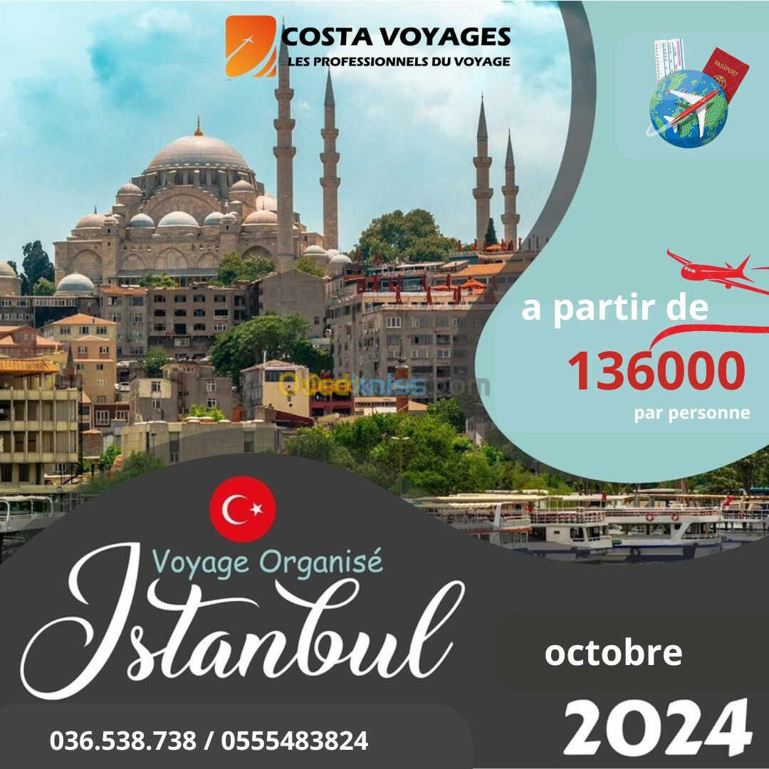 Voyage Organisé à Istanbul !!2024