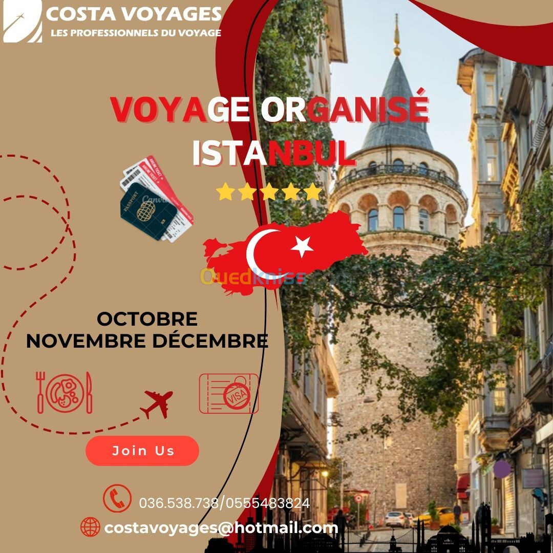 voyage organisé istanbul !! octobre novembre