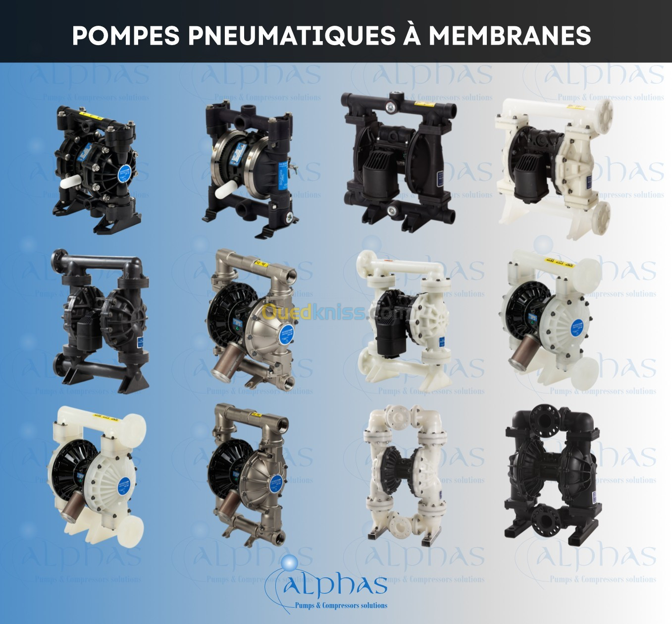 POMPES PNEUMATIQUES À MEMBRANES