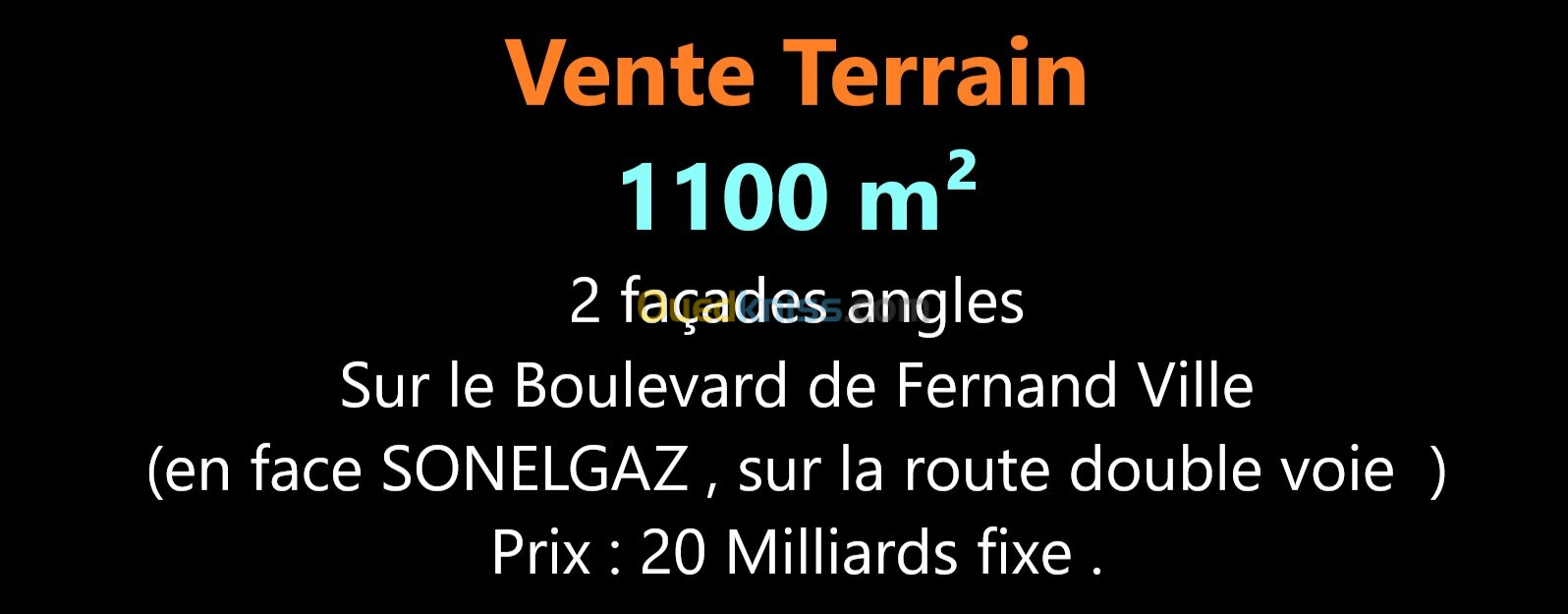 Vente Terrain Oran Bir el djir