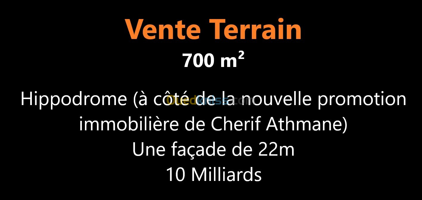 Vente Terrain Oran Oran