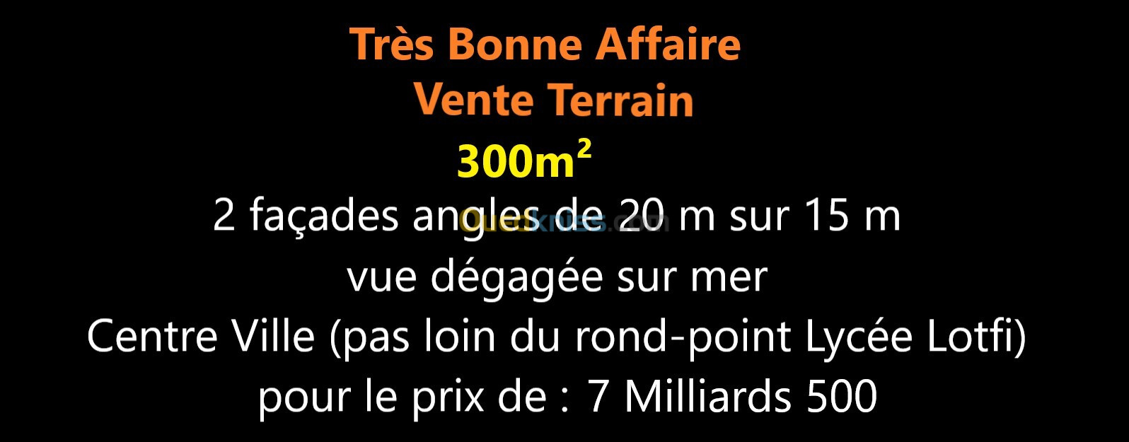 Vente Terrain Oran Oran