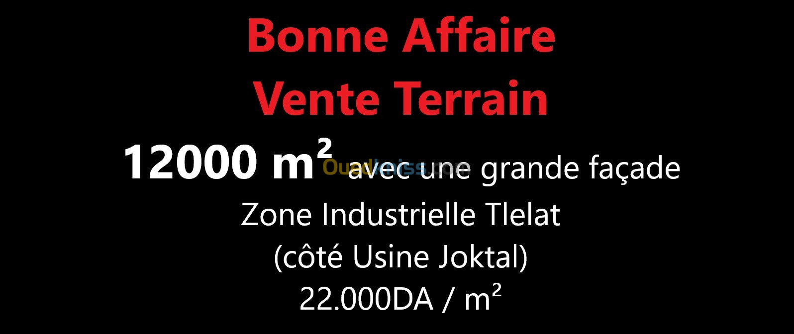 Vente Terrain Oran Oued tlelat