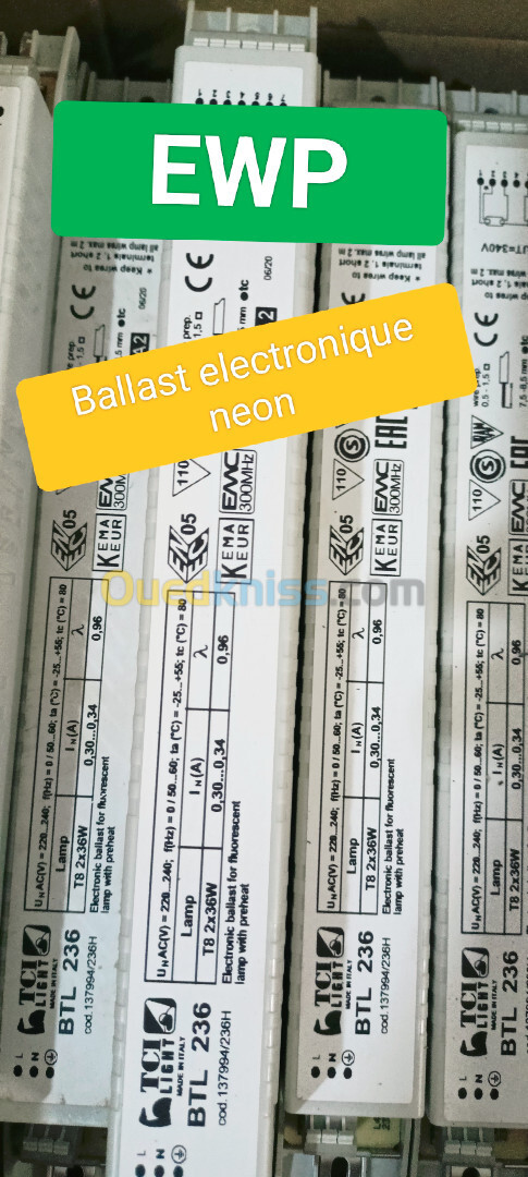 Ballast electronique 2X36W 2X18W