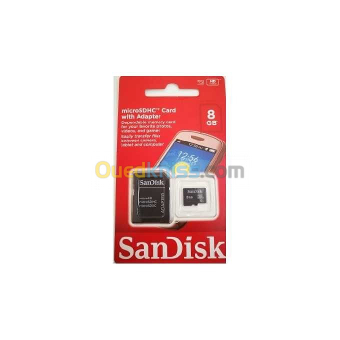 Partagez ce produit Sandisk MicroSDHC Card 8GB