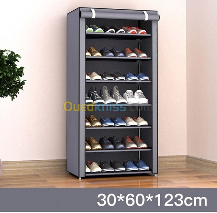 Armoire Chaussures 7 niveaux étagères 21 paires ou plus très pratique pour Salon, Chambre et Entrée