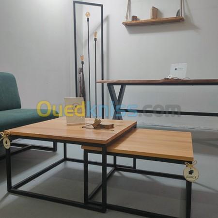 TABLE BASSE DUO BOIS MASSIF