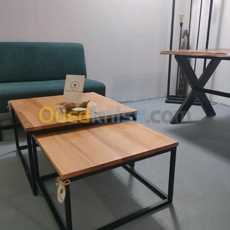 TABLE BASSE DUO BOIS MASSIF