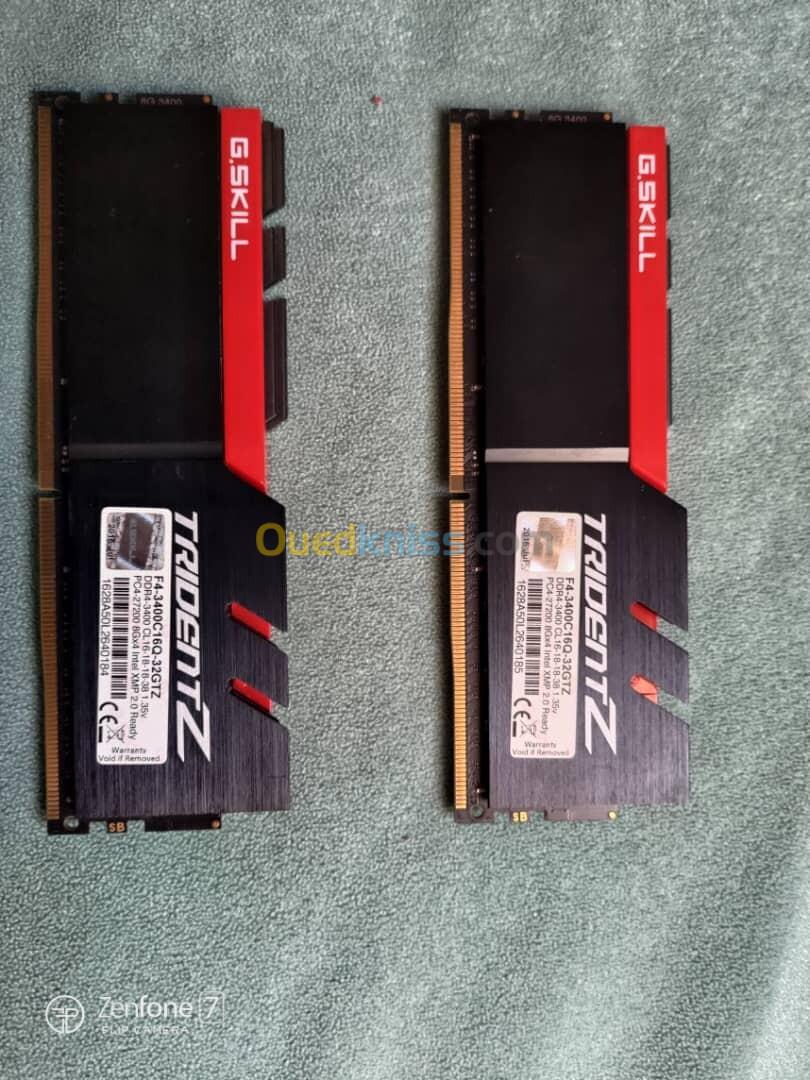 2 Barettes de RAM DDR4 3400mhz 8go ( soit 16go ) Marque TRIDENTZ 