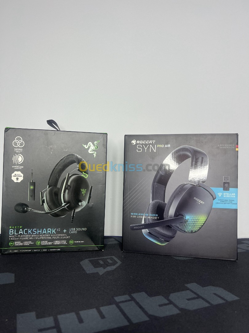 razer BlackShark+ Sound Card ROCCAT Sync Air Pro Headset USB cables and accessories