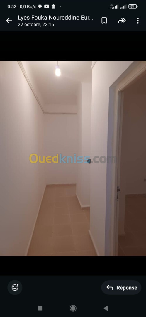 Location Appartement F03 Tipaza Douaouda