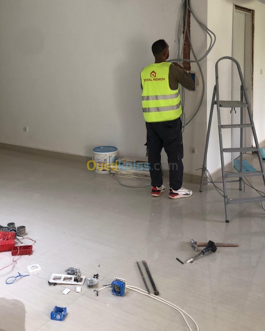 TRAVAUX DE PLOMBERIE, ELECTRCITE, CLIMATISATION