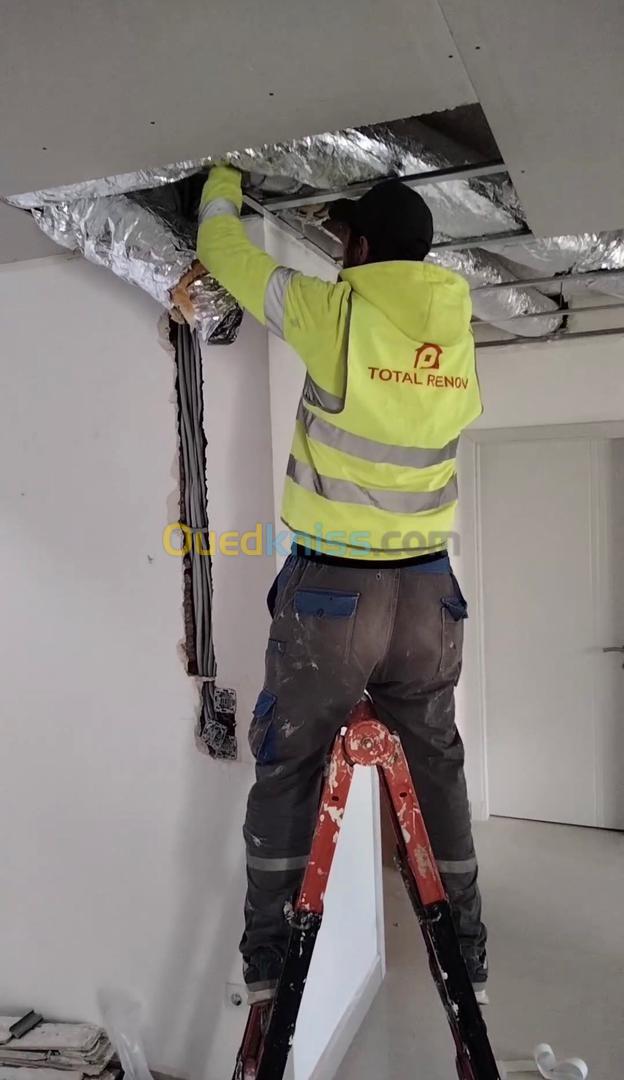 TRAVAUX DE PLOMBERIE, ELECTRCITE, CLIMATISATION