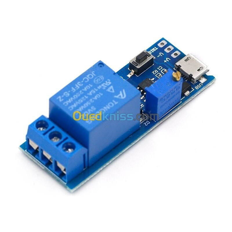 Relais Réglable 5V-30V NE555 Micro USB (Minuterie ) Arduino