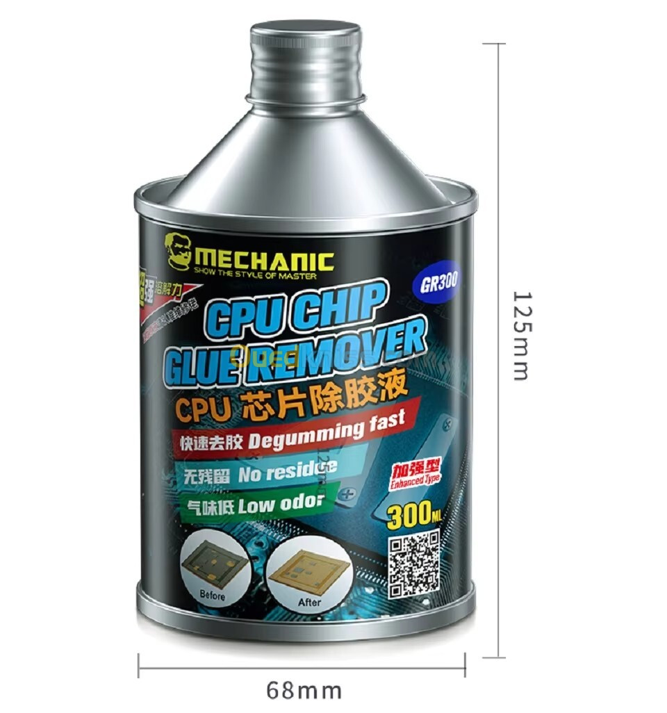 MECHANIC GR300-Dissolvant de colle pour puce CPU IC pour nettoyant écologique de circuit imprimé