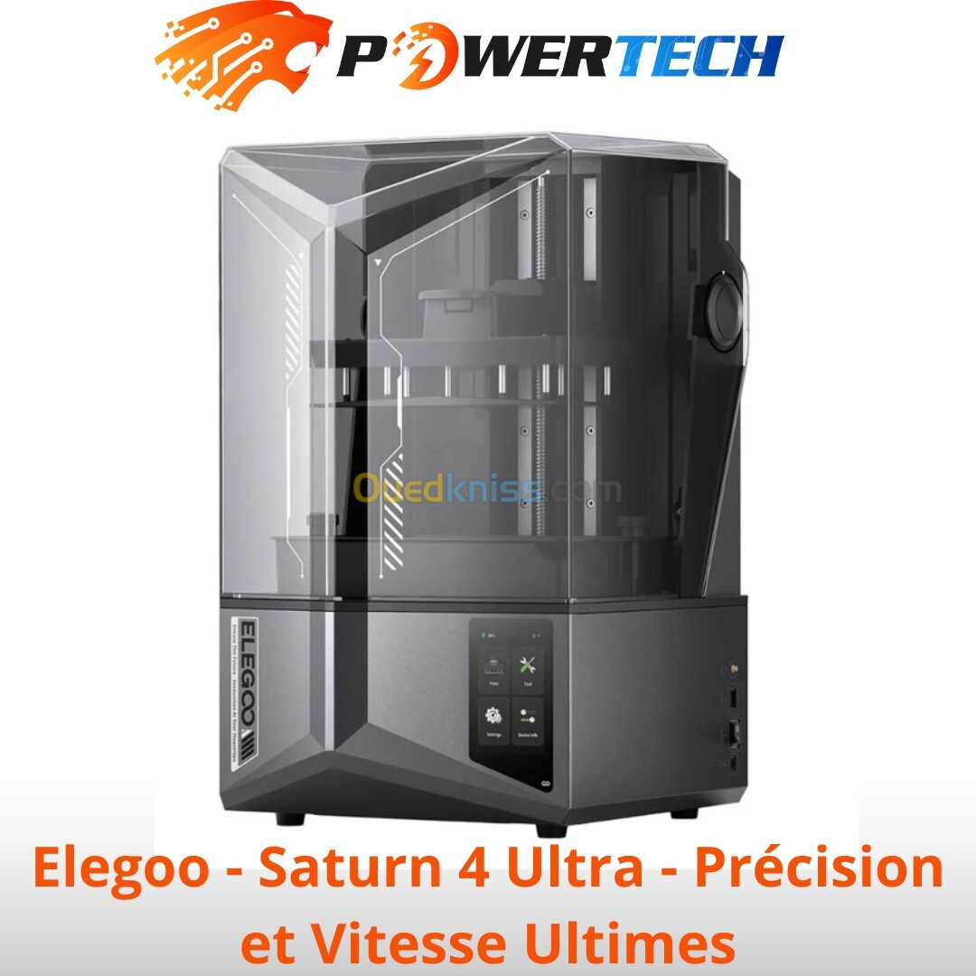 IMPRIMANTE 3D Resine Elegoo - Saturn 4 Ultra - Précision et Vitesse Ultimes 235 x 235 x 250 mm