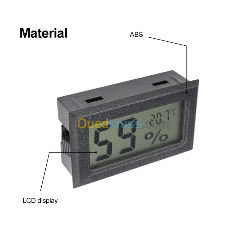 Mini capteur de température intérieur, hygromètre numérique LCD