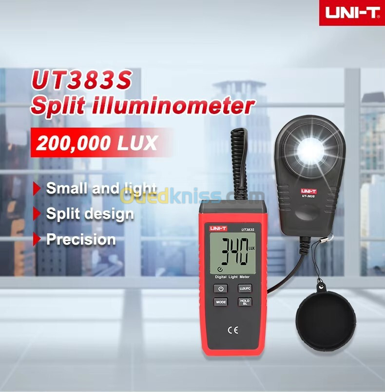 luxmètre UNI-T UT383S Luminomètre à photomètre de mesure du luxe