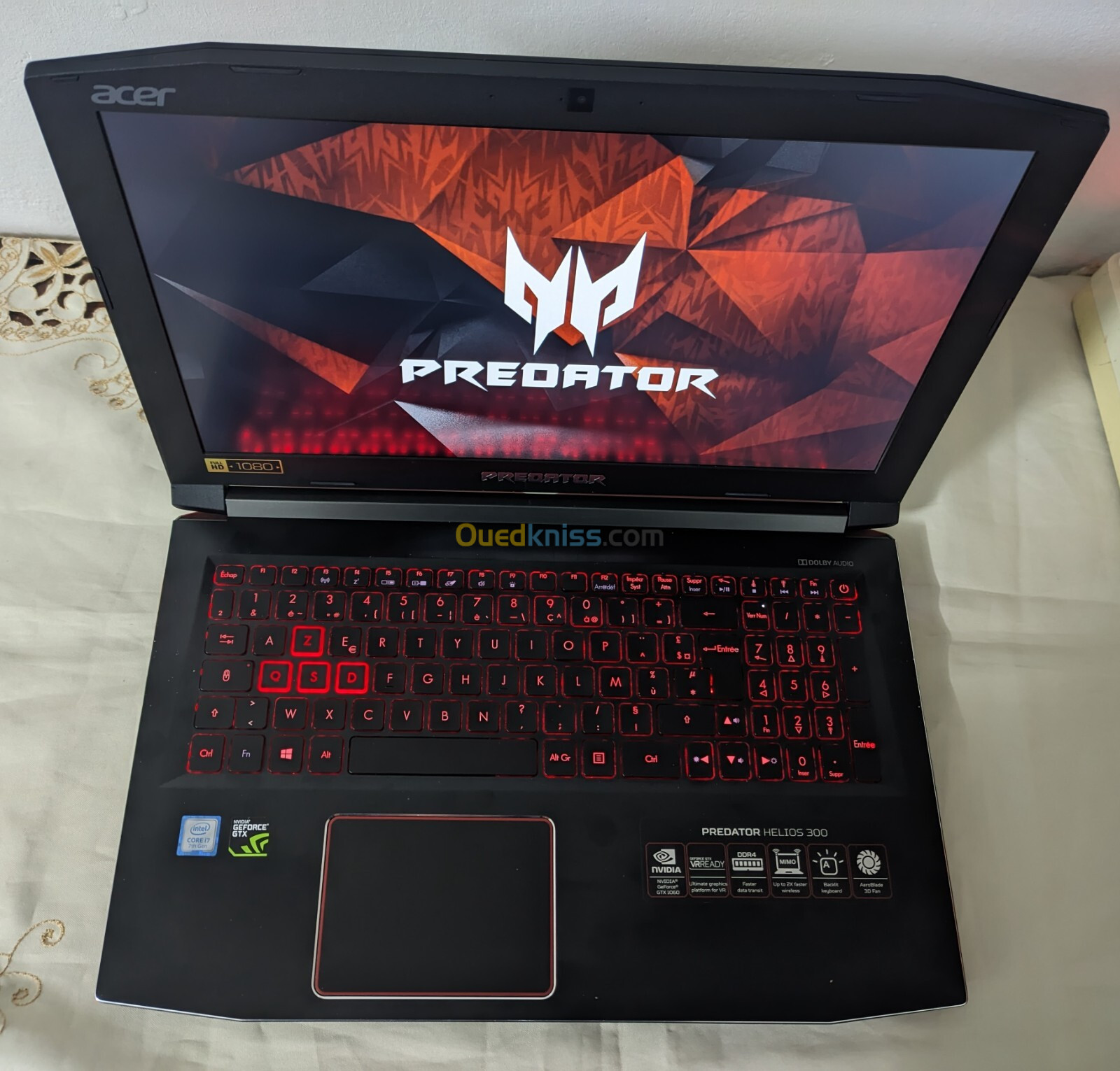 Acer Predator - GTX 1060 6 Gb - i7 7700hq - 16 Gb Ram - Avec sa boite