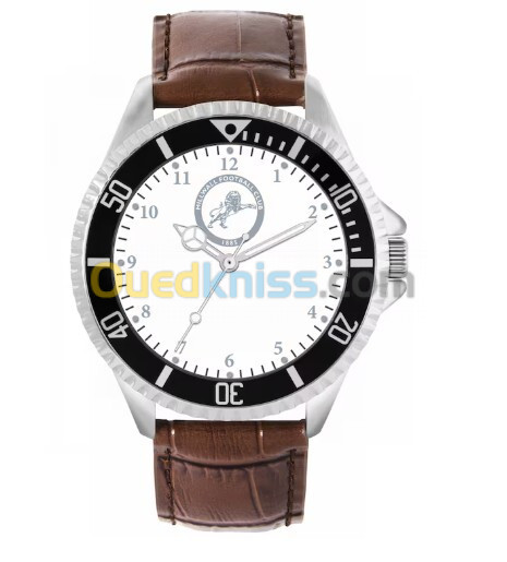 Millwall Silver Case - Montre bracelet en cuir marron