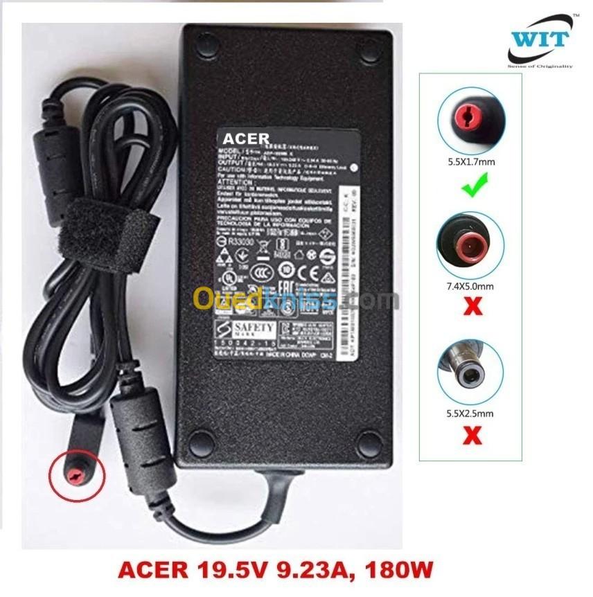 CHARGEUR ACER 19V / 9.23A 180WH ORIGINAL