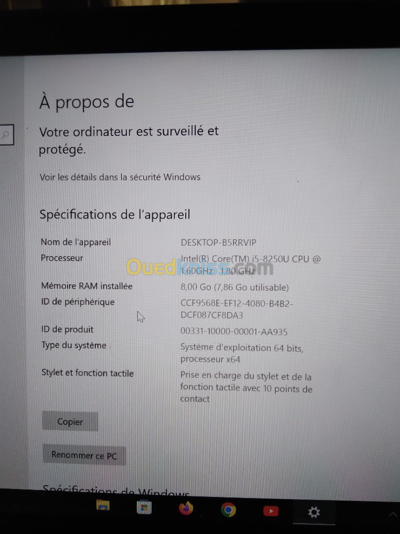 Lenovo Thinkpad x380 I5 8eme ssd