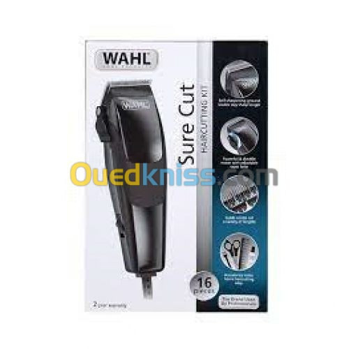  Tondeuse Wahl Sure Cut pour Cheveux - Homme - 16 Pièces - Lot de 02 - Livraison offerte