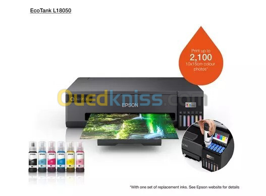 Epson EcoTank L18050 Imprimante Photo A3+ - Wi-Fi - jet d'encre - 6 Couleurs - 22 PPM - USB 3.0 