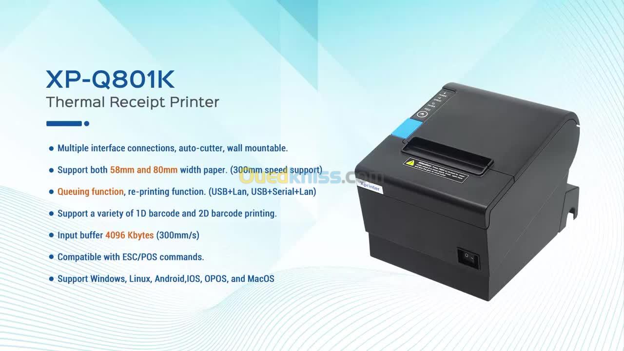 Imprimante xprinter q801 wifi