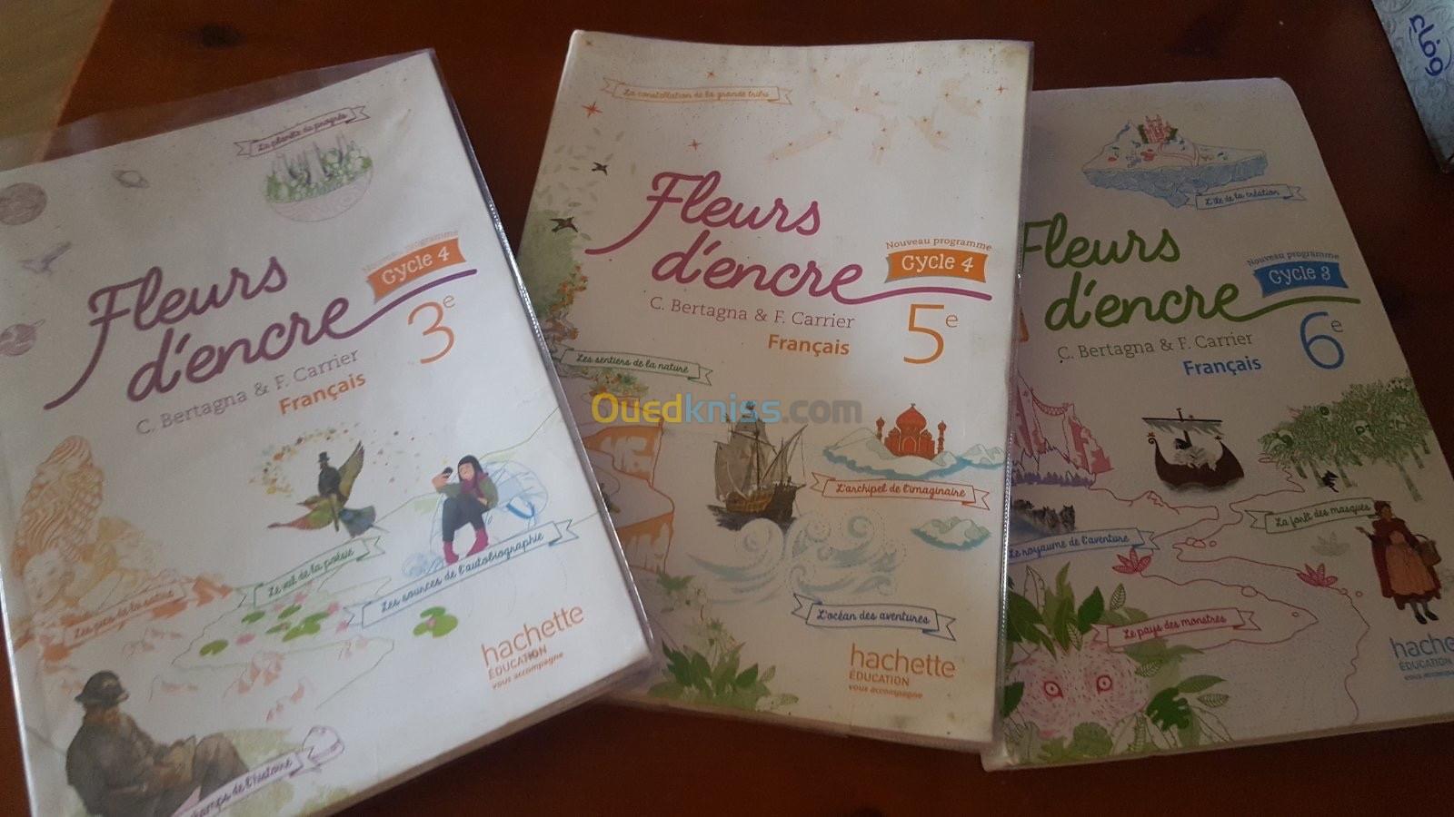 Livre De Francais Fleur D Encre 3ème Livres Scolaires Programme Français - Alger Algérie