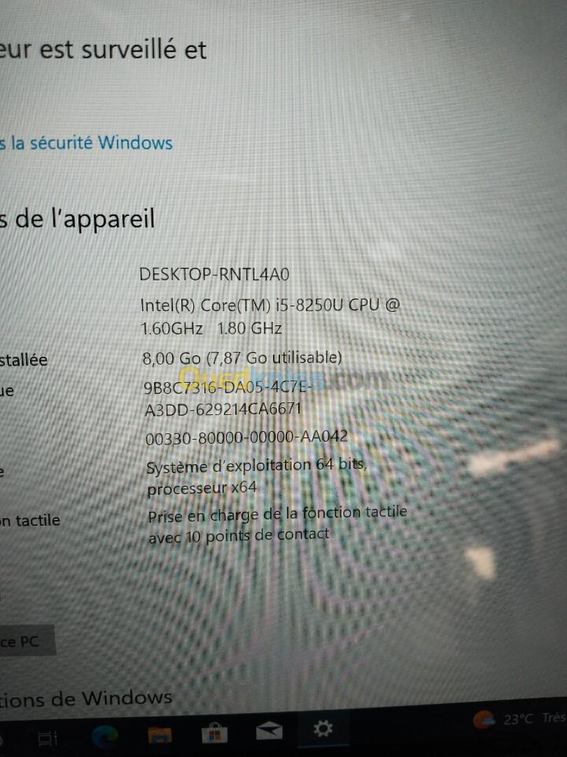 Dell Latitude 3390 2en1 | i5 8350U RAM 8Go SSD256Go tactile 360