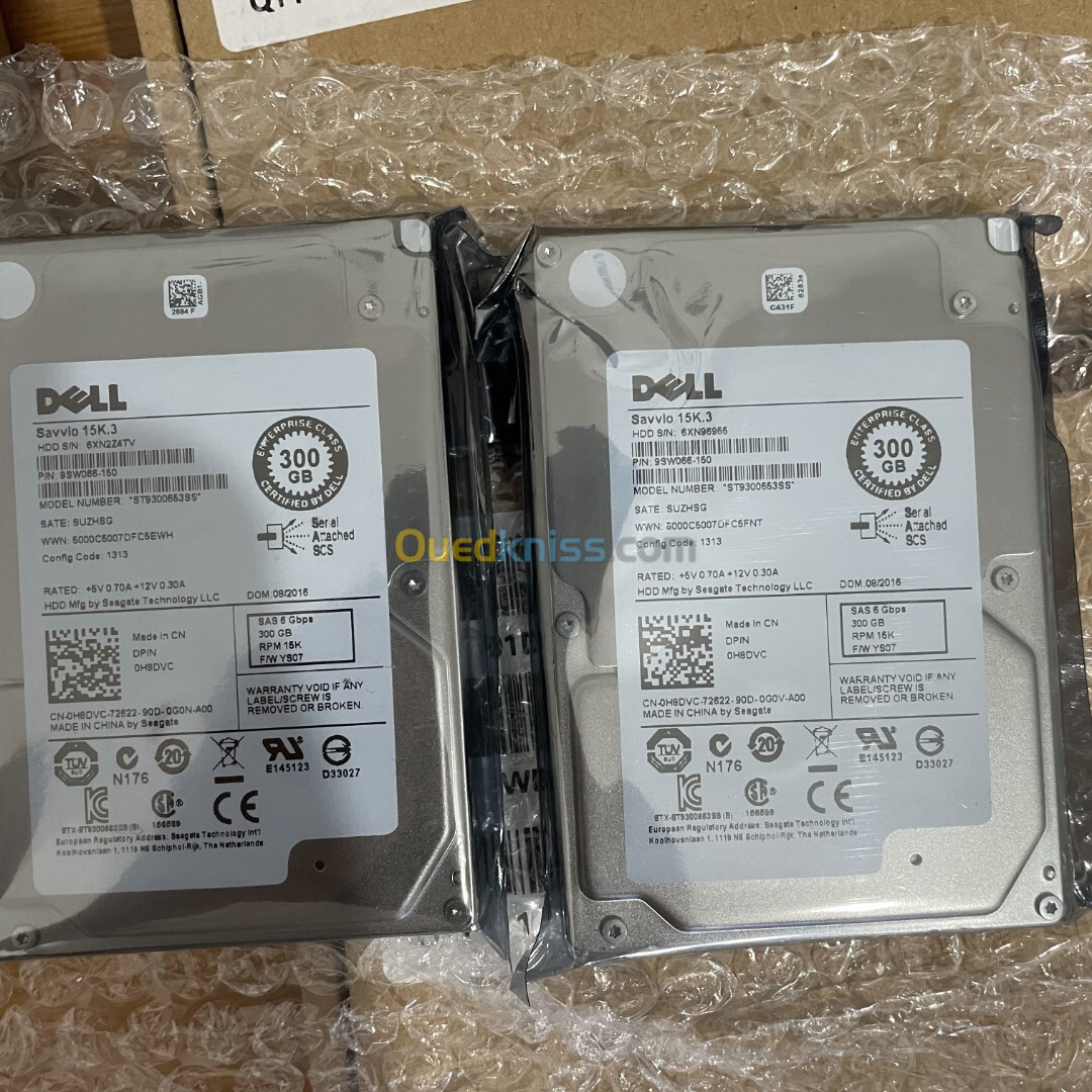 Disque dur SAS DELL 300Gb 2.5pouces 15K 12Gbps | pour serveur