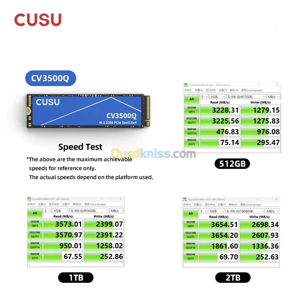 SSD NVME M2 CUSU 512GB 