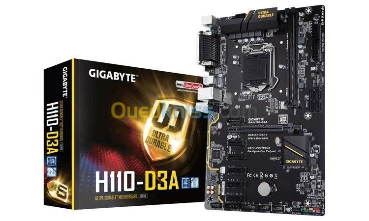 Kit Performant : i5 7400, Gigabyte GA-H110-D3A, RAM Ballistix 8 Go 2400 MHz