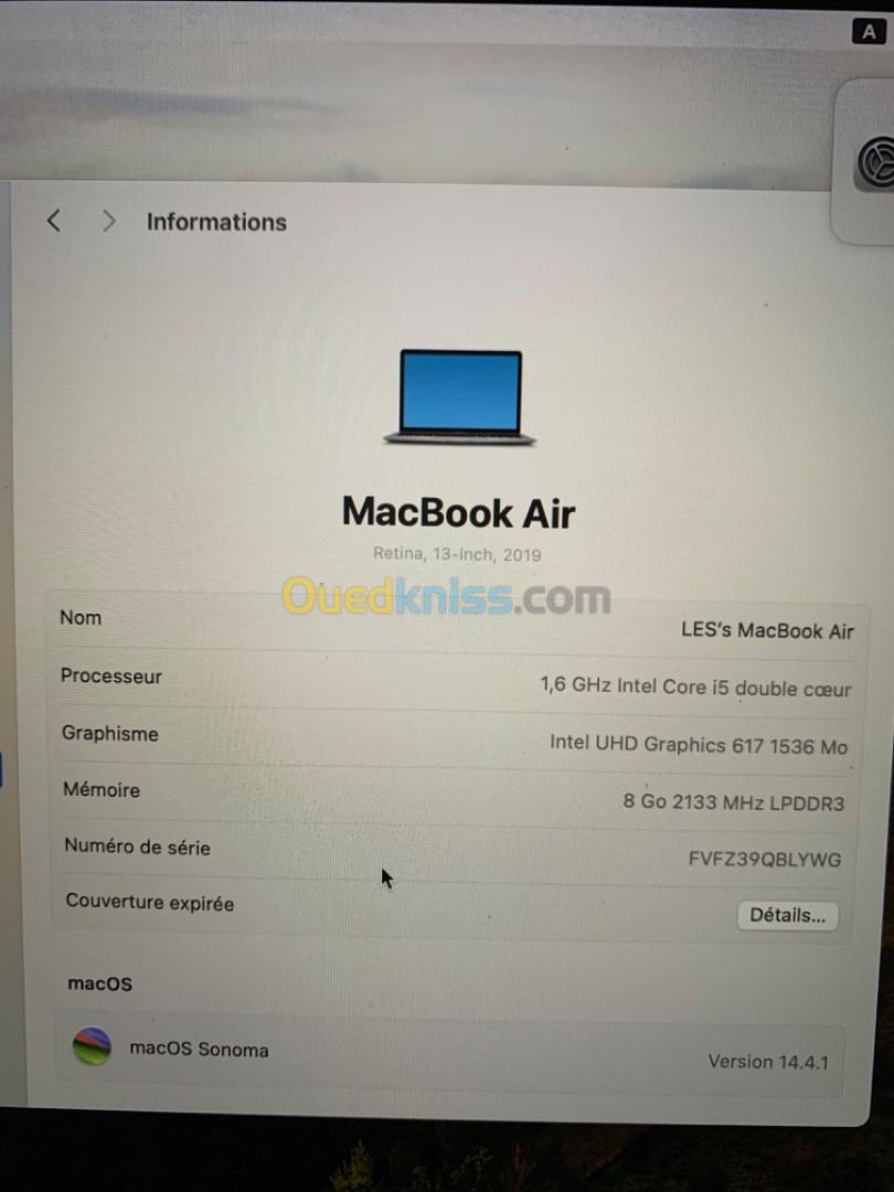 MacBook Air Retina, 13-inch, 2019 Full bay pass