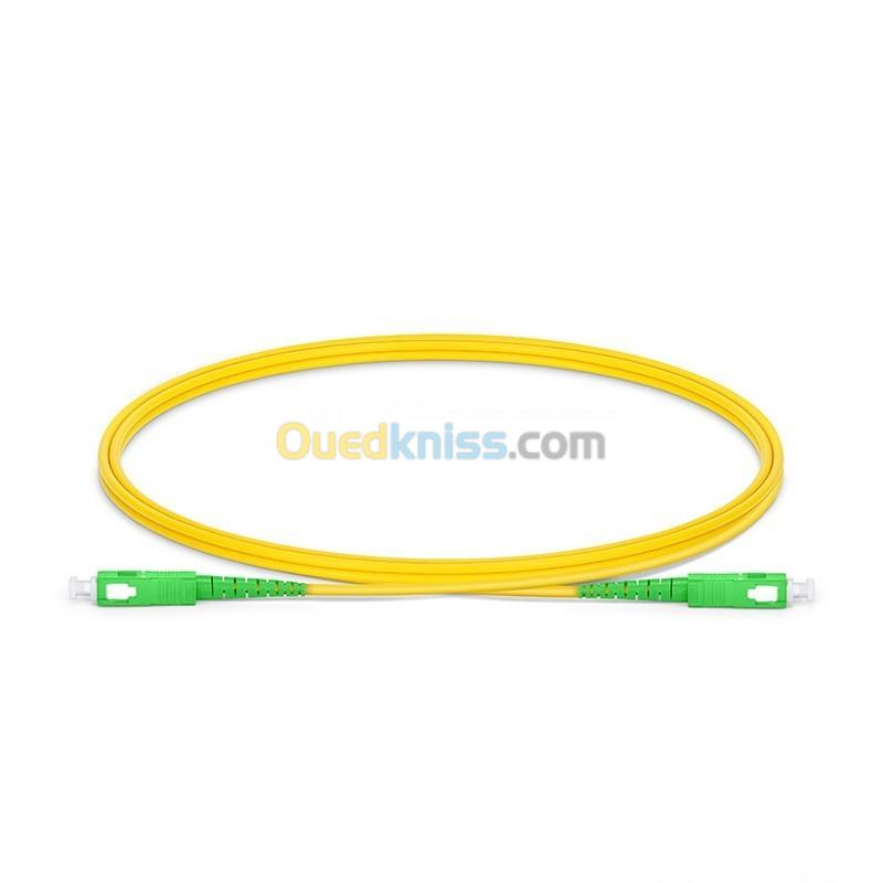 Cable (Jarretière) Fibre Optique SC-APC/SC-APC Simplex Monomode G657A2 3 mm - 15m