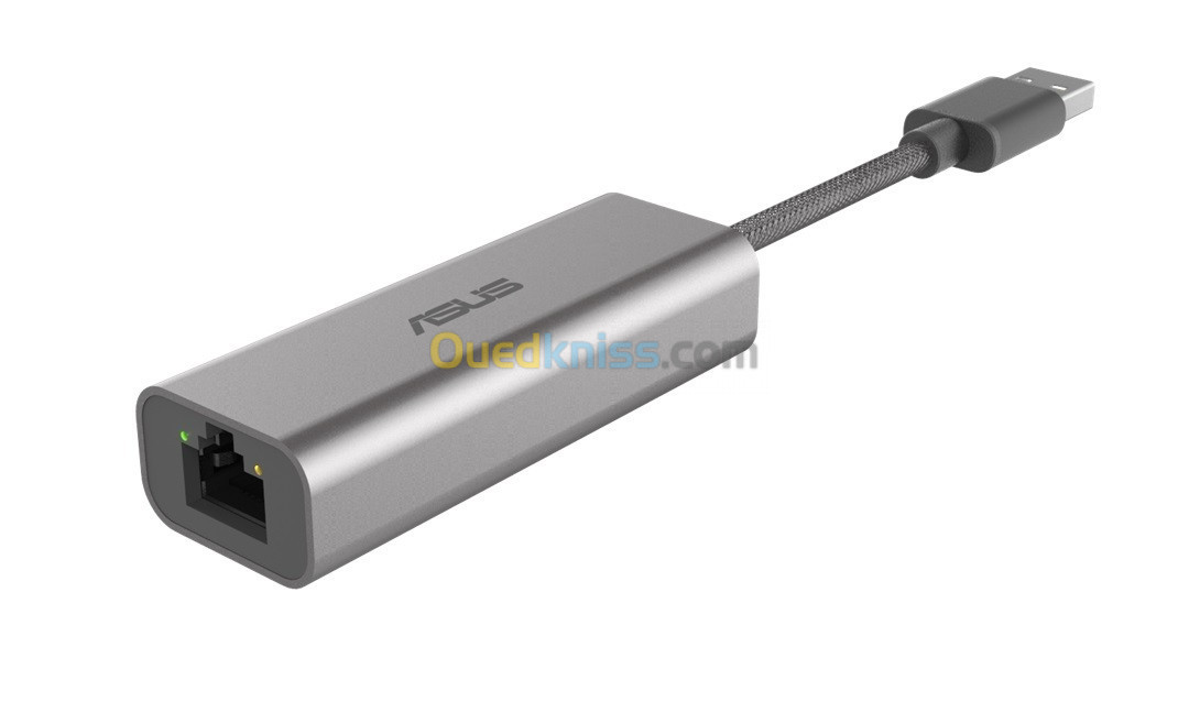 Adaptateur Ethernet USB Type-A 2.5G Base-T avec rétrocompatibilité de 2.5G/1G/100Mbps USB-C2500 ASUS