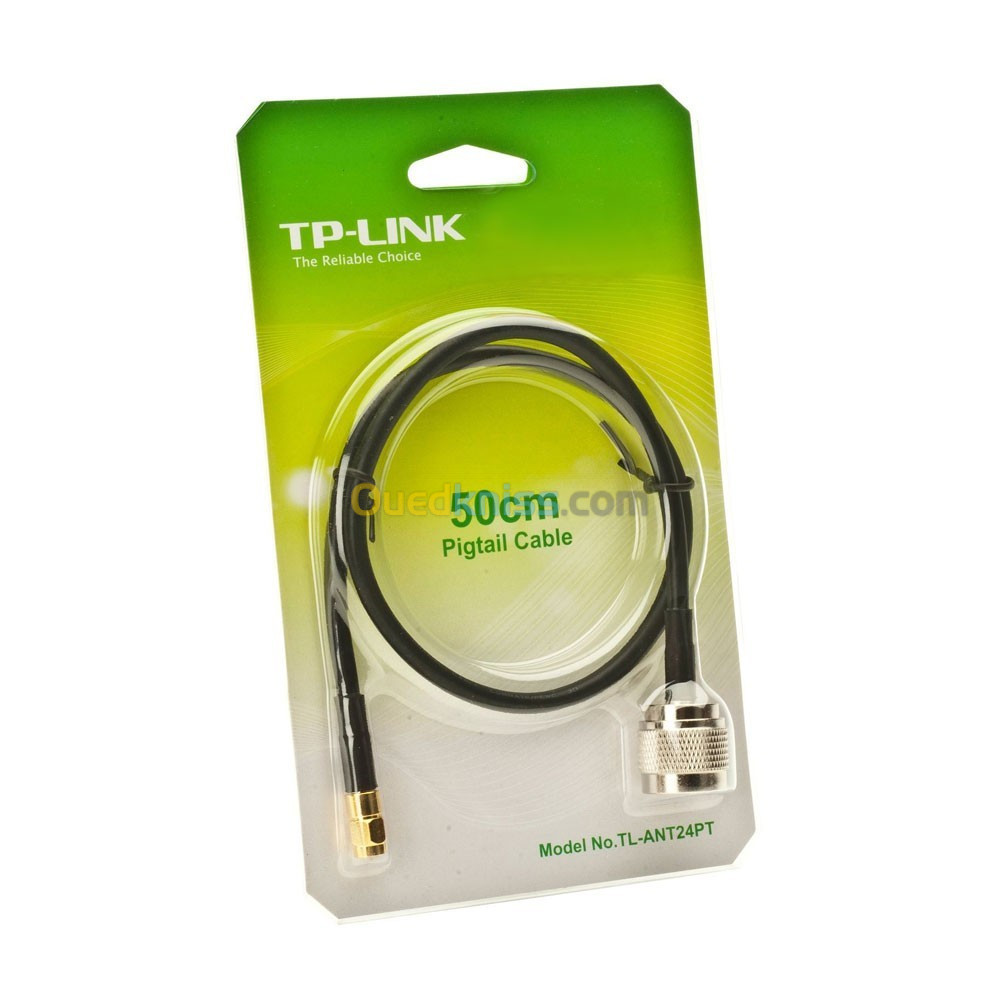 Câble Pigtail Adaptateur Antenne 50Cm TYPE N Male to RP-SMA Male TL-ANT24PT TP-LINK