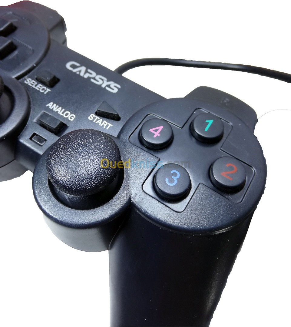 Manette de Jeu avec Dual Shock USB 17 boutons GS306 Capsys