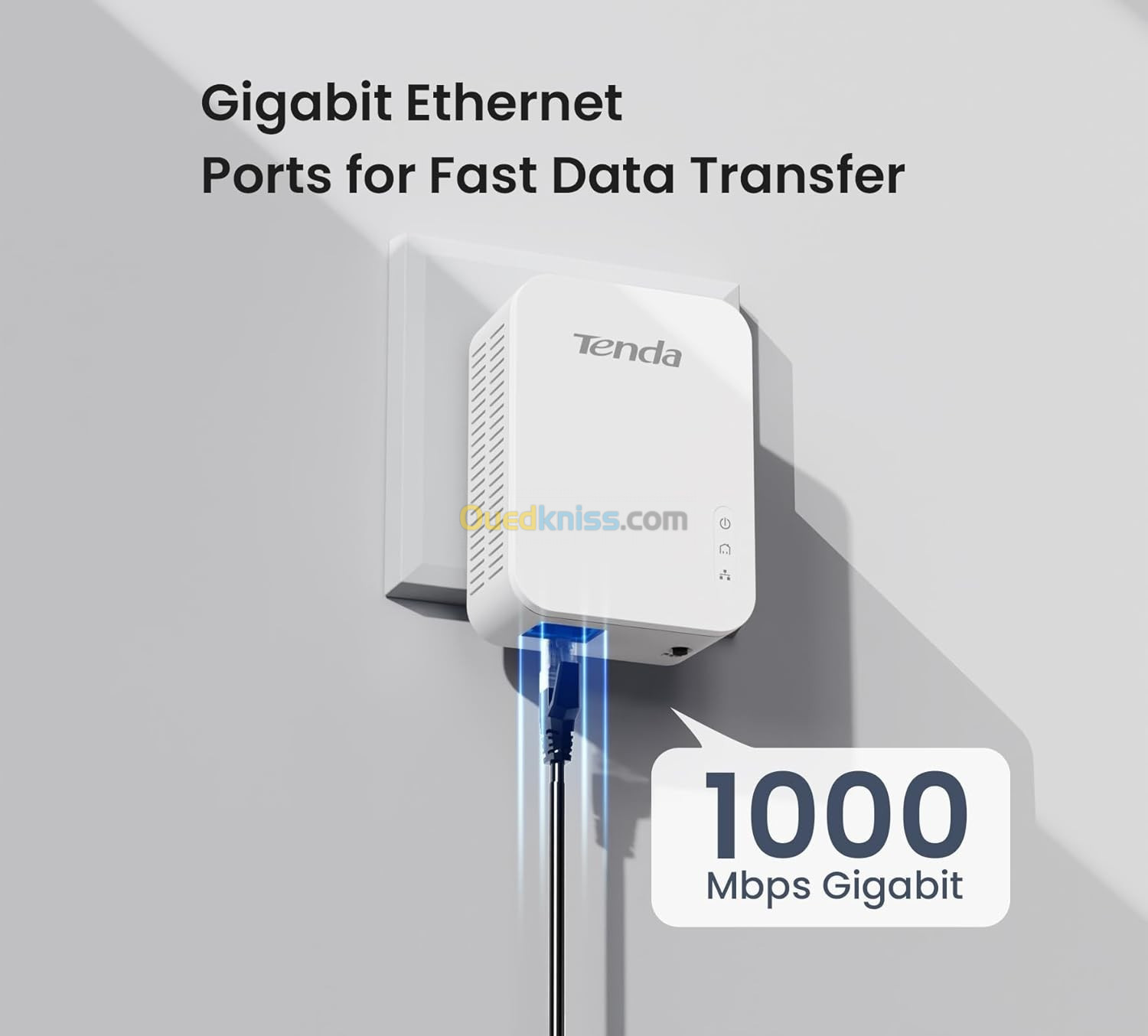 Kit 2 Adaptateurs CPL Gigabit AV1000 avec port Gigabit PH3 TENDA