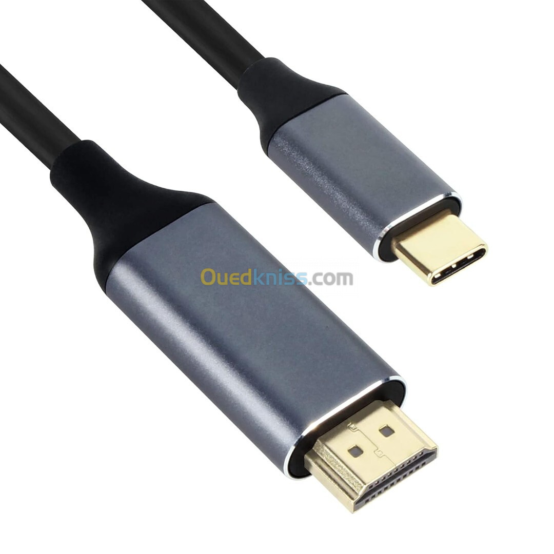 Câble USB-C 3.1 vers HDMI 4K Haute Qualité 1,8M 