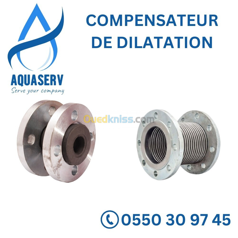 Joint anti vibration à brides (Compensateur de dilatation) DN40 à 300 - PN16