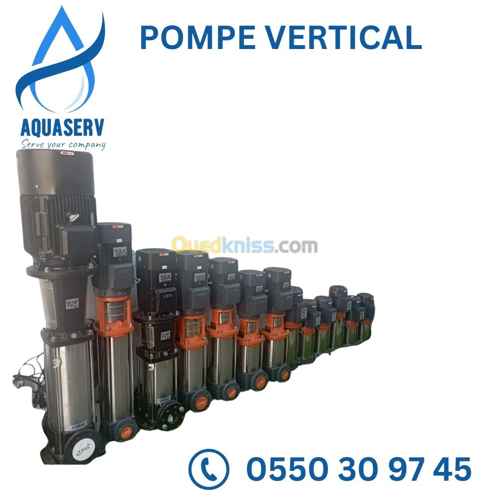 POMPE A EAU CENTRIFUGE MULTICELLULAIRE VERTICALE 