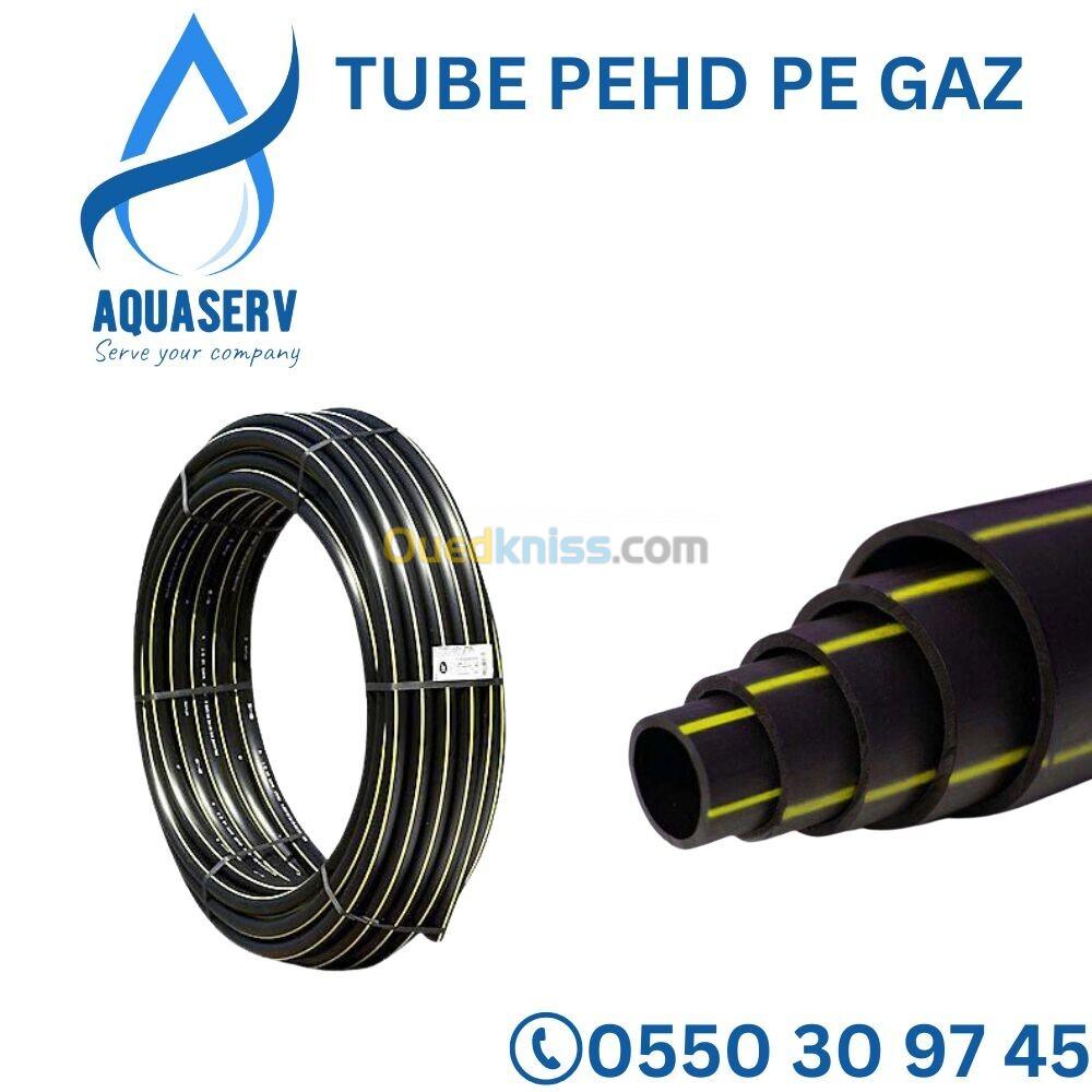 TUBE PEHD PE GAZ DN20|DN40|DN63|DN110|DN125|DN160|DN200|DN250