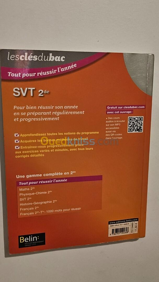 Belin Les clés du bac 2de SVT 