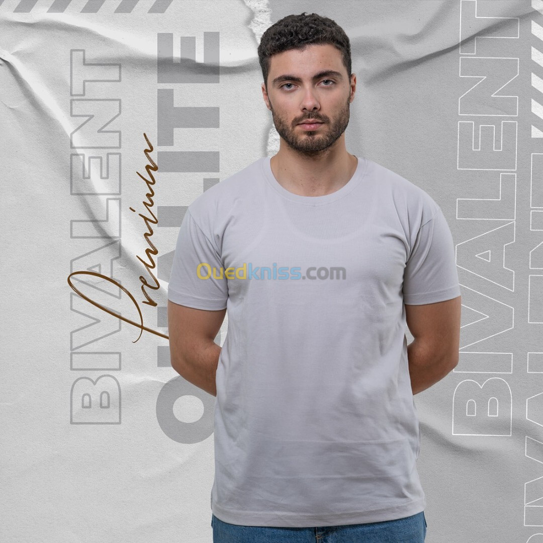 T-shirt 100% coton vierge pour DTF, broderie, flex, sérigraphie, flocage